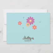 Floral Dinner Party-uitnodigingen Kaart (Achterkant)