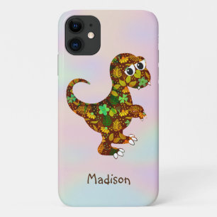 Floral Dinosaur Case-Mate iPhone Case