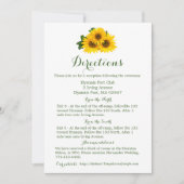 Floral Directions Details Yellow Sunflower - Green Kaart (Voorkant)