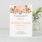 Floral Disco Ball Vrijgezellenfeest Kaart (Staand voorkant)