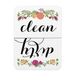 Floral Dishwasher Magnet Magneet
