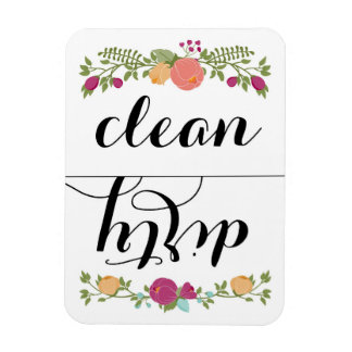 Floral Dishwasher Magnet Magneet