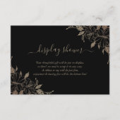 Floral Display Bridal Weddenschap Shower Enclosure Informatiekaartje (Voorkant)