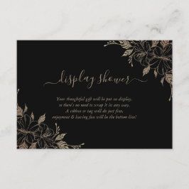 Floral Display Bridal Weddenschap Shower Enclosure Informatiekaartje