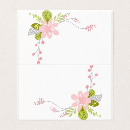 Floral-display Kaart (Buitenkant ongevouwen)