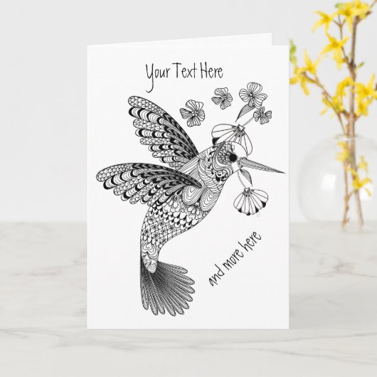 Floral DIY Kaart (Gele Bloem)