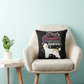 Floral Dog Groomer Gift Pet Grooming Hondenliefheb Kussen (Stoel)