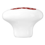 Floral Dog Paw Print Cabinet Knob Pull Wilde bloem Keramische Knop (Zijkant)