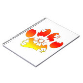 Floral Dog Paw Print Notitieboek (Linkerzijde)