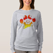 Floral Dog Paw Print T-shirt (Voorkant)