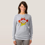 Floral Dog Paw Print T-shirt (Voorkant volledig)