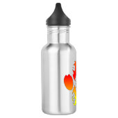 Floral Dog Paw Print Waterfles (Links)