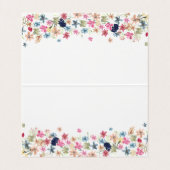 Floral Dog Puppies Visitekaartje (Binnenkant ongevouwen)