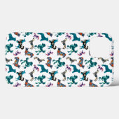 Floral Dogs Case-Mate iPhone Case (Achterkant (horizontaal))