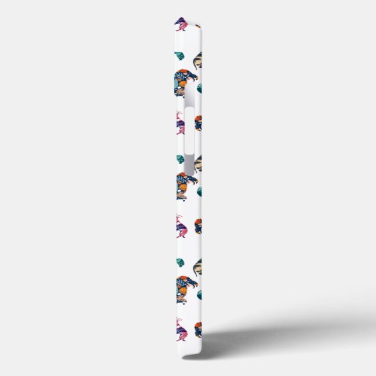 Floral Dogs Case-Mate iPhone Case (Achterkant / Links)