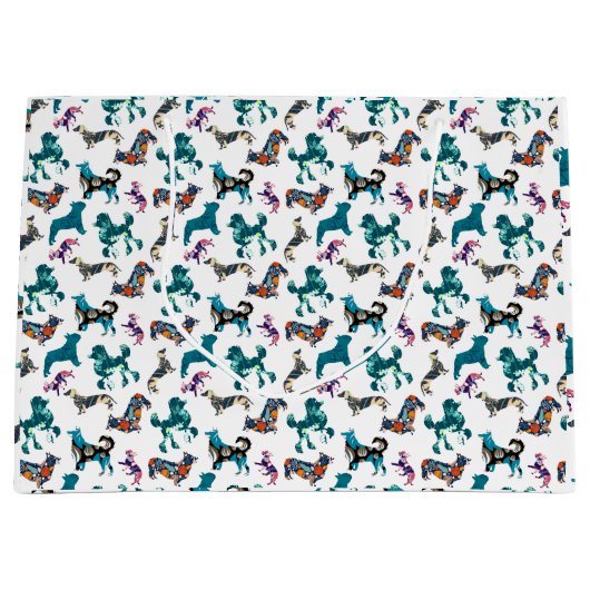 Floral Dogs Groot Cadeauzakje (Voorkant)