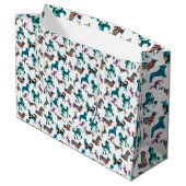 Floral Dogs Groot Cadeauzakje (Achterkant Gekanteld)