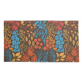 Floral doles donker kussensloop (Achterkant-Links)