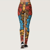 Floral doles donker leggings (Achterkant)