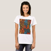 Floral doles donker t-shirt (Voorkant volledig)
