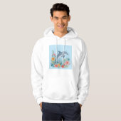 Floral Dolphin Hoodie (Voorkant volledig)