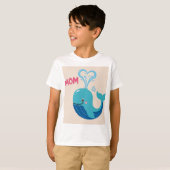 Floral Dolphin Moederdag T-shirt (Voorkant volledig)