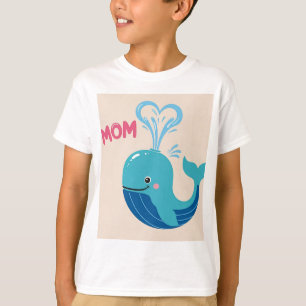 Floral Dolphin Moederdag T-shirt