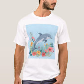 Floral Dolphin T-shirt (Voorkant)