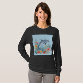 Floral Dolphin T-shirt (Voorkant volledig)