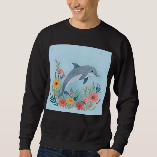 Floral Dolphin Trui (Voorkant)