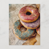 Floral Donut Briefkaart (Voorkant)