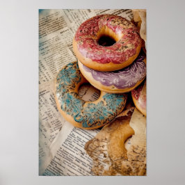 Floral Donut Poster