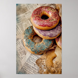 Floral Donut Poster