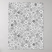 Floral Doodle 2 Poster (Voorkant)