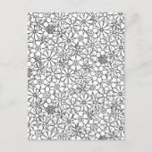 Floral Doodle Briefkaart (Voorkant)