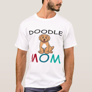 Floral Doodle Mom - Golden Doodle Goldendoodle T-shirt