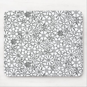 Floral Doodle Muismat