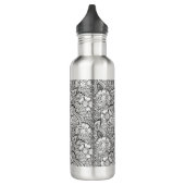 Floral Doodle Pattern Waterfles (Links)