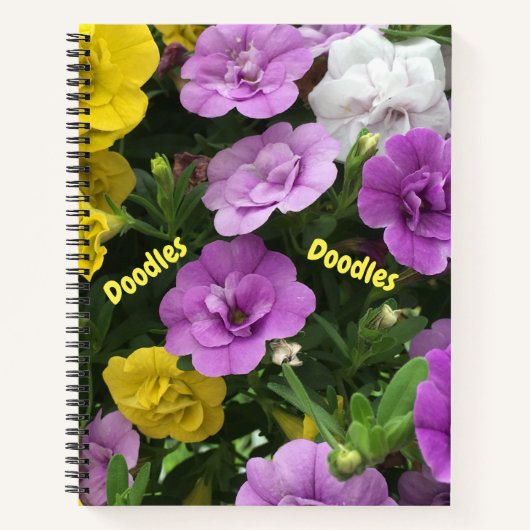 Floral Doodle Sketchbook Notitieboek (Voorkant)