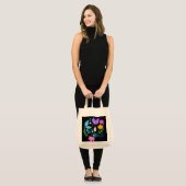 Floral doodle tote bag (Voorkant (model))
