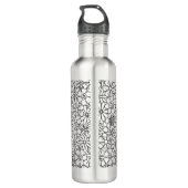 Floral Doodle Waterfles (Achterkant)