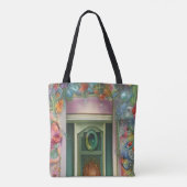 Floral Doorway Tote Bag (Achterkant)