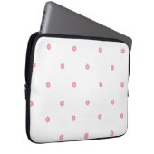 Floral Dot - Cherry Blossom Electronics Bag Laptop Sleeve (Voorkant Rechts)