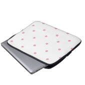 Floral Dot - Cherry Blossom Electronics Bag Laptop Sleeve (Voorkant onderkant)