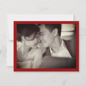 Floral Double Happiness Chinese Weddenschap Hartel Notitiekaartje (Achterkant)