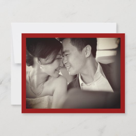 Floral Double Happiness Chinese Weddenschap Hartel Notitiekaartje (Achterkant)