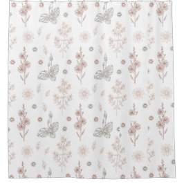 Floral Douchegordijn