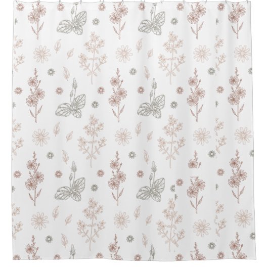 Floral Douchegordijn (Voorkant)