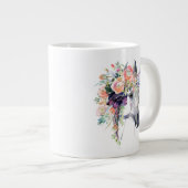 Floral Dprimed Unicorn Grote Koffiekop (Voorkant rechts)