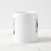 Floral Dprimed Unicorn Grote Koffiekop (Voorkant)